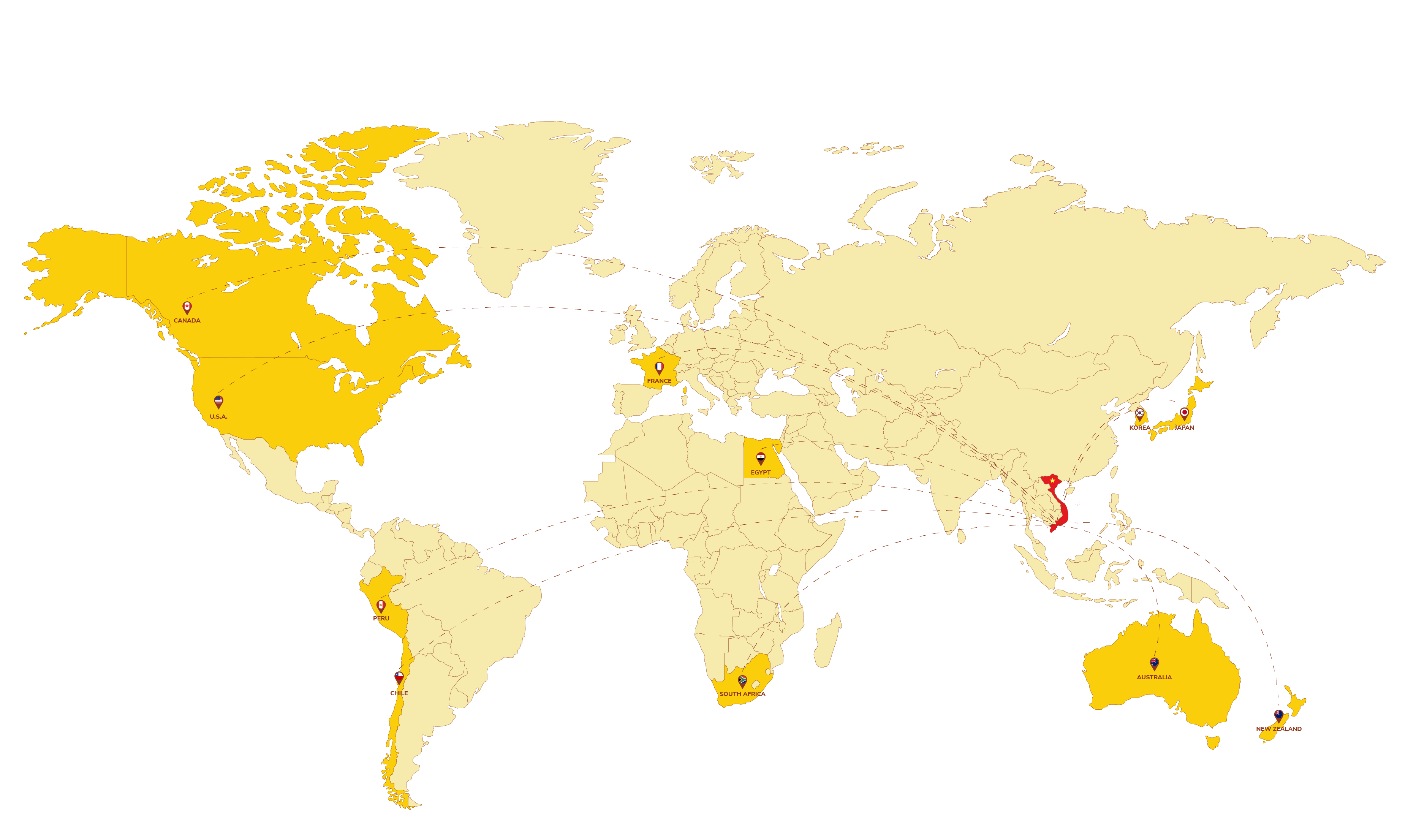 OUR FRUITS COME FROM